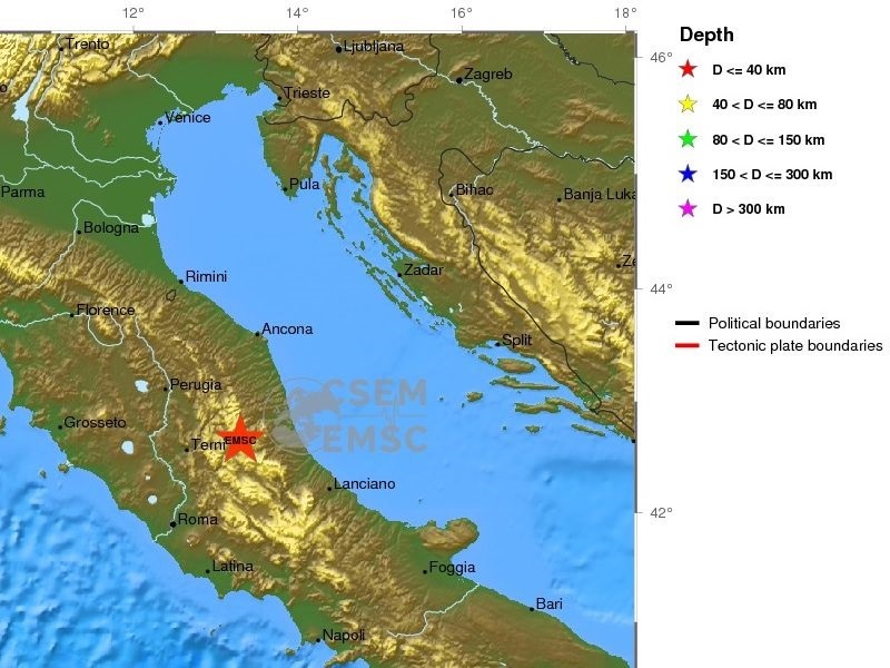 Земјотрес во централна Италија